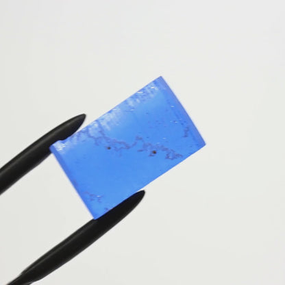 Lab-Created Cobalt Spinel – High-Clarity Neon Blue Rough Crystal