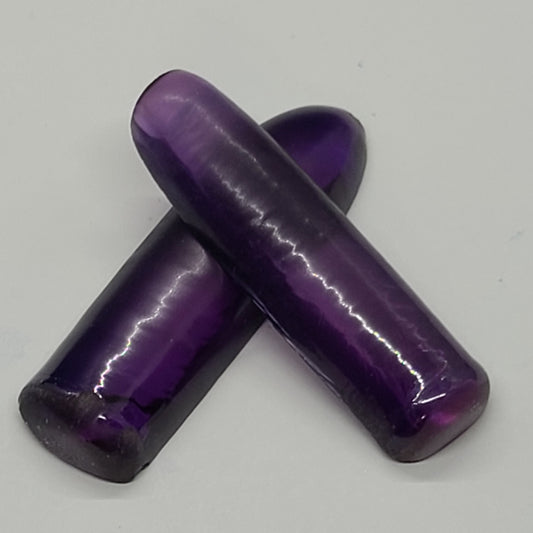 Purple Kunzite #60 Lab Created Corundum Sapphire Faceting Rough for Gem Cutting - Various Sizes - Split Boule #BEGIN