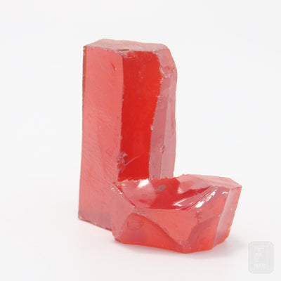 Red Cubic Zirconia Faceting Rough for Gem Cutting - Various Sizes #BEGIN
