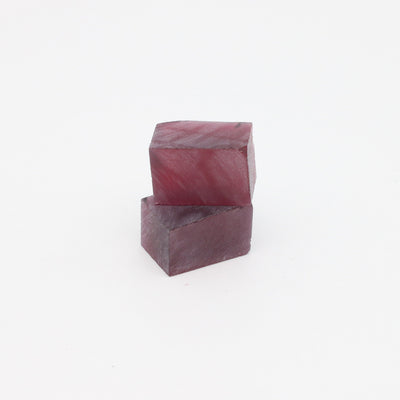 Nanosital Simulated Red Spinel Lab Created Faceting Rough for Gem Cutting - #B-30 - Various Sizes #BEGIN