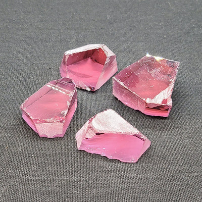 Nanosital Simulated Rhodolite Lab Created Faceting Rough for Gem Cutting - #A-2462 - Various Sizes #BEGIN