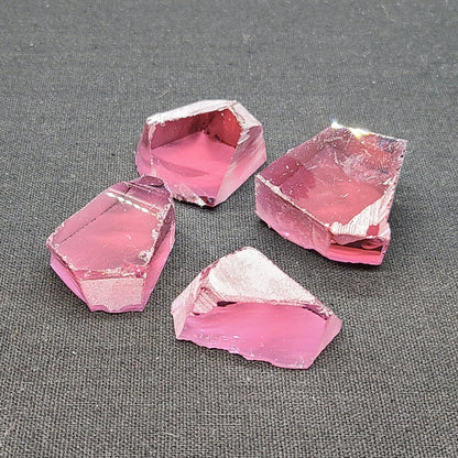 Nanosital Simulated Rhodolite Lab Created Faceting Rough for Gem Cutting - #A-2462 - Various Sizes #BEGIN