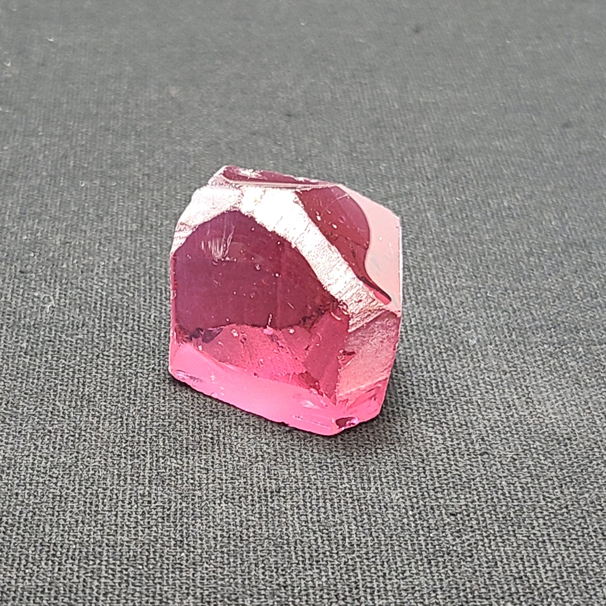 Nanosital Simulated Rhodolite Lab Created Faceting Rough for Gem Cutting - #A-2462 - Various Sizes #BEGIN