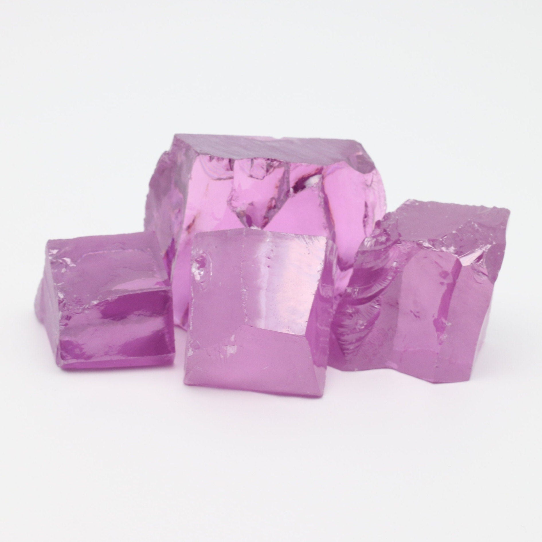 Rose Cubic Zirconia Faceting Rough for Gem Cutting - Various Sizes #BEGIN