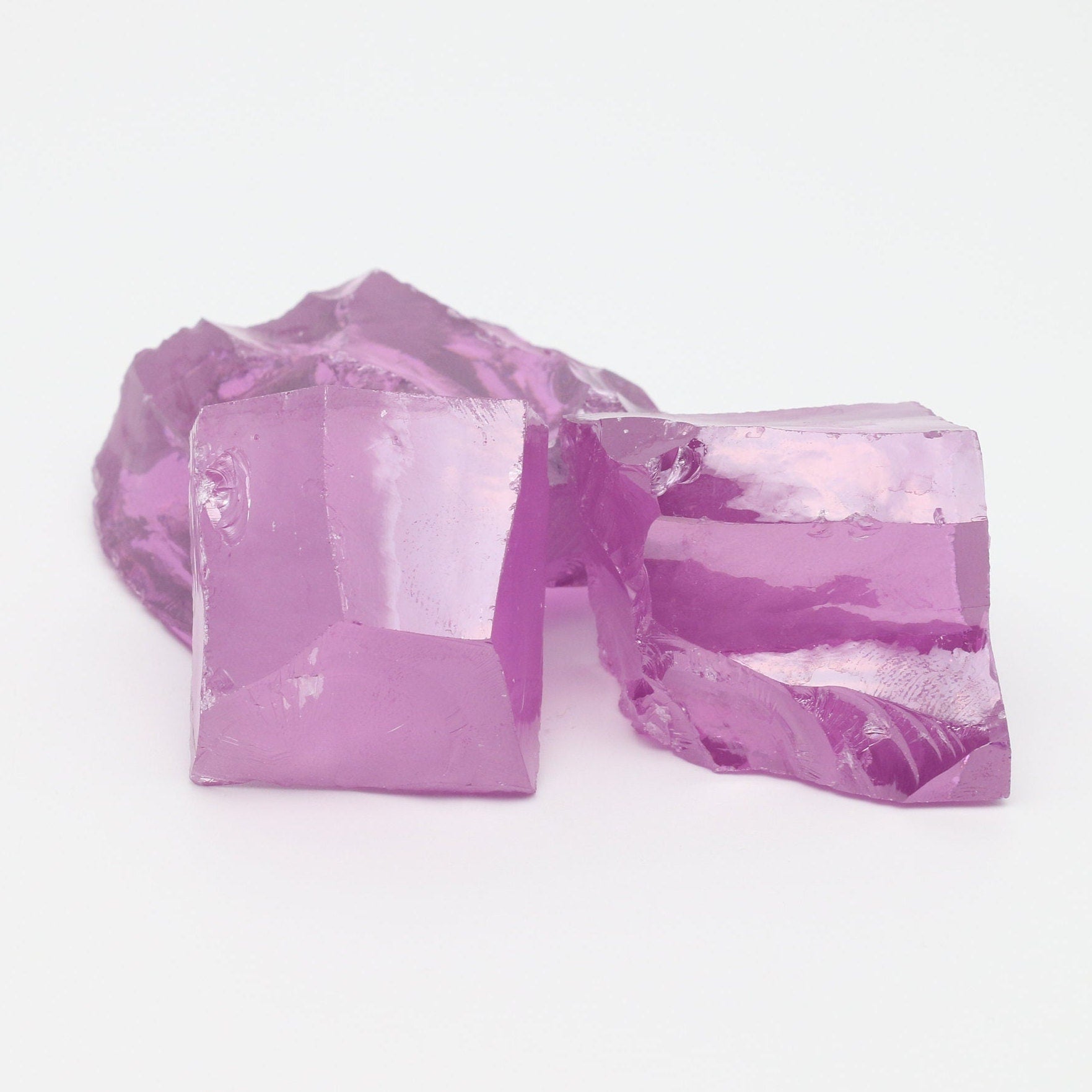 Rose Cubic Zirconia Faceting Rough for Gem Cutting - Various Sizes #BEGIN