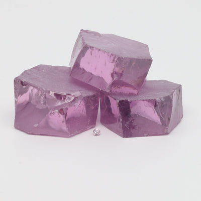 Royal Diamond Cubic Zirconia Faceting Rough for Gem Cutting - Various Sizes #BEGIN