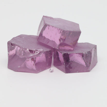 Royal Diamond Cubic Zirconia Faceting Rough for Gem Cutting - Various Sizes #BEGIN
