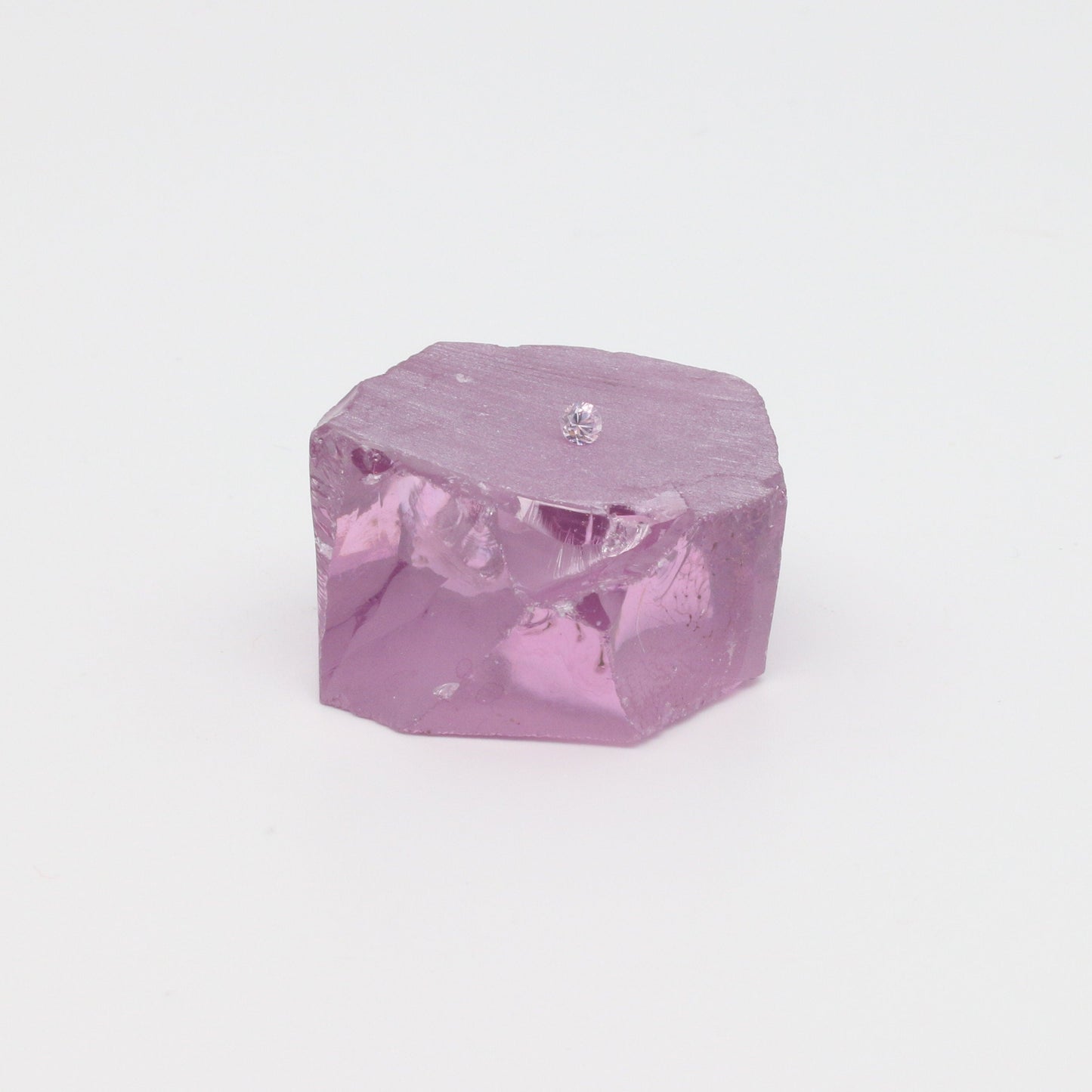Royal Diamond Cubic Zirconia Faceting Rough for Gem Cutting - Various Sizes #BEGIN
