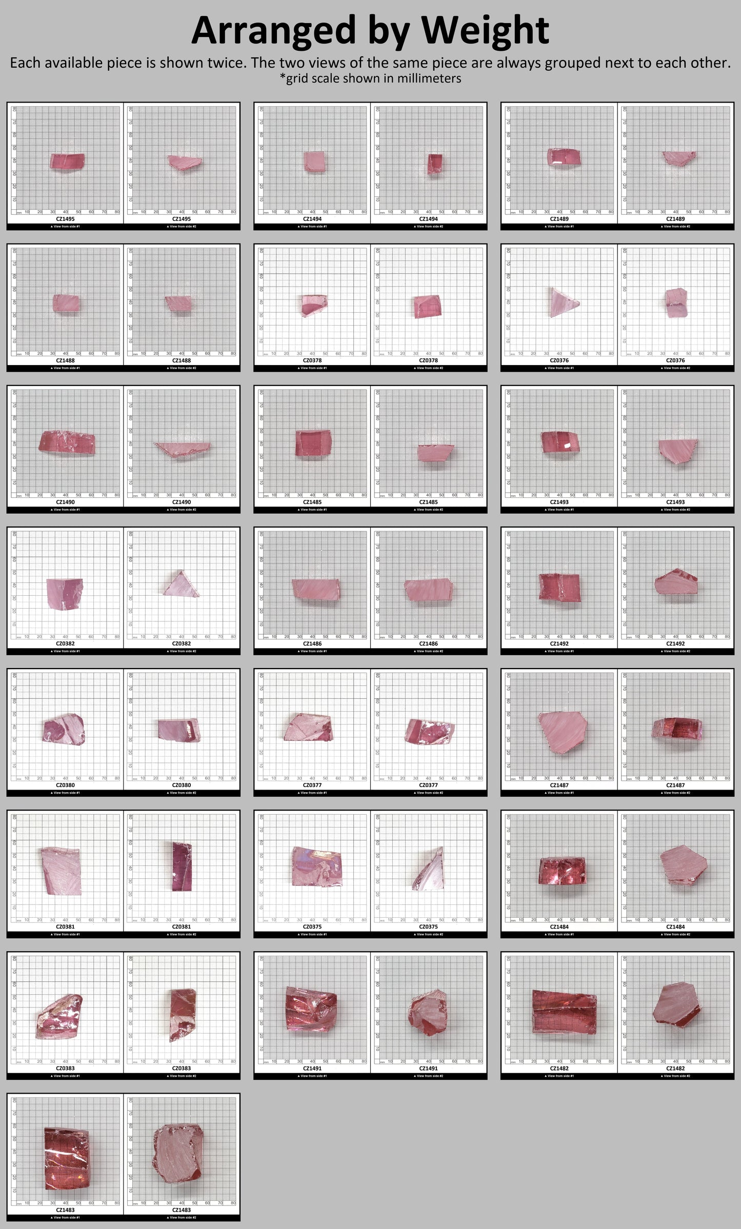Royal Diamond Cubic Zirconia Faceting Rough for Gem Cutting - Various Sizes #BEGIN