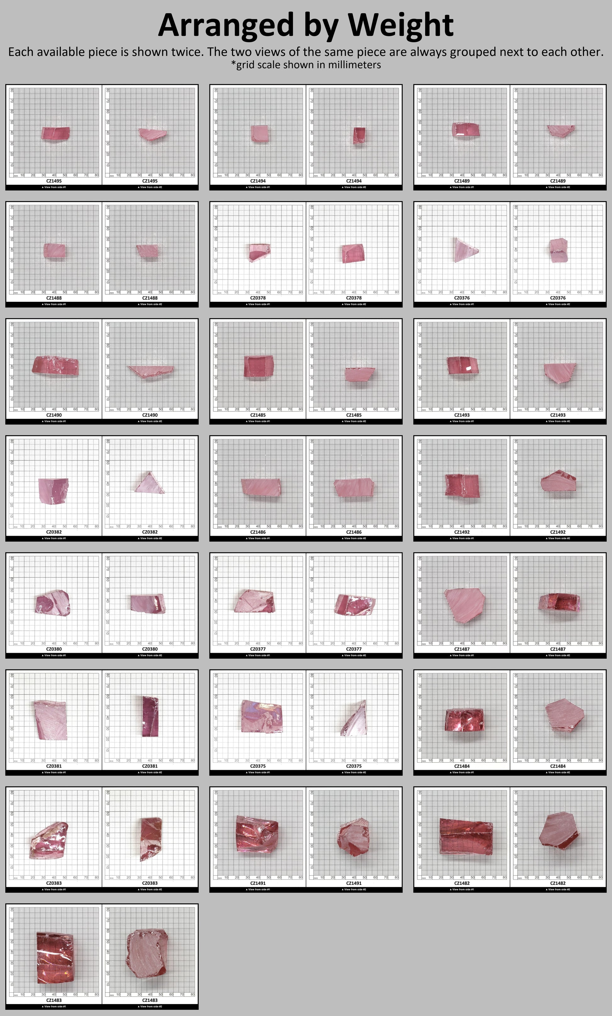 Royal Diamond Cubic Zirconia Faceting Rough for Gem Cutting - Various Sizes #BEGIN