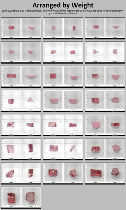Royal Diamond Cubic Zirconia Faceting Rough for Gem Cutting - Various Sizes #BEGIN