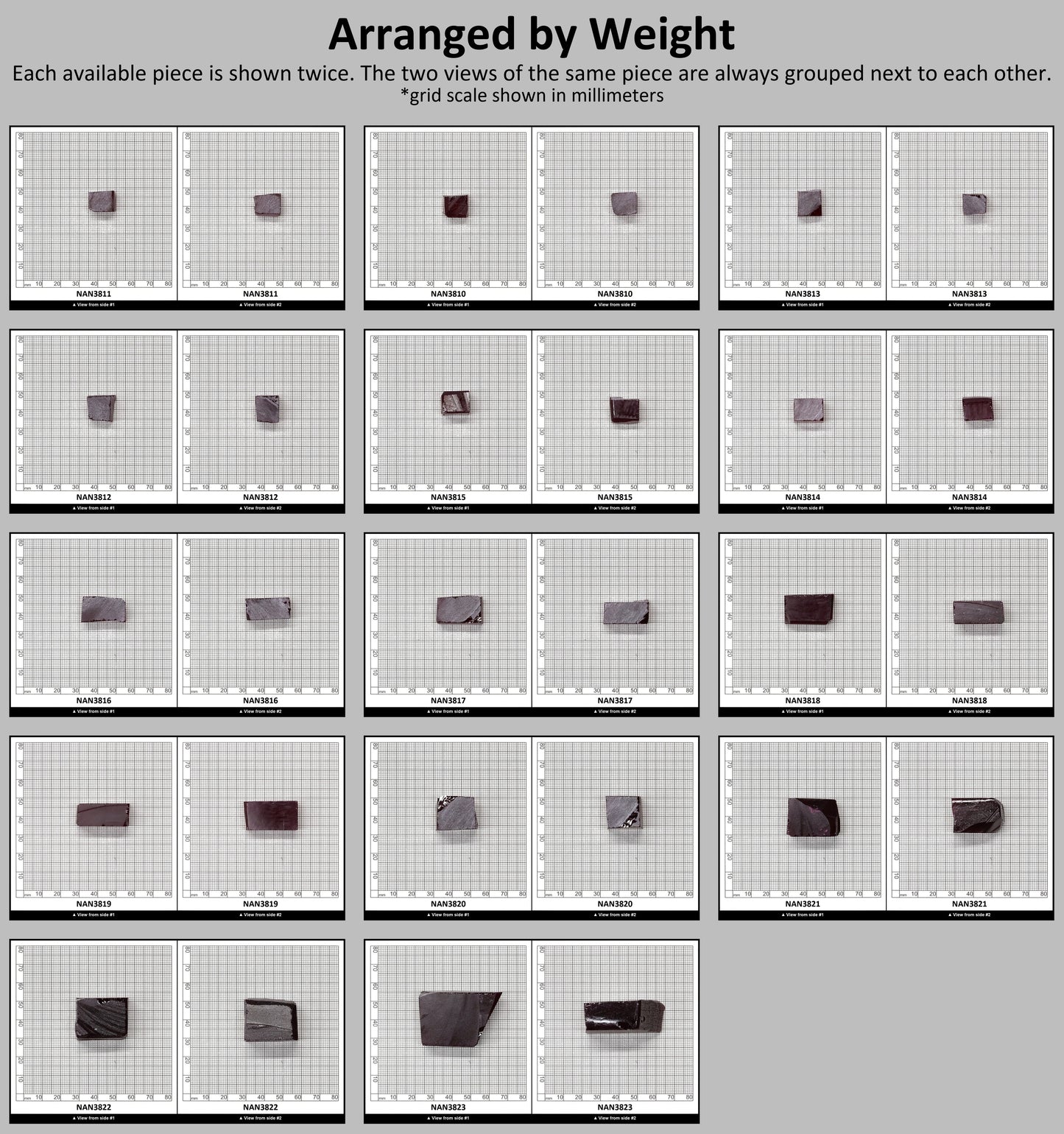 Nanosital Simulated Ruby (Included)  Lab Created Faceting Rough for Gem Cutting - #Z-349 - Various Sizes : #BEGIN