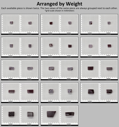 Nanosital Simulated Ruby (Included)  Lab Created Faceting Rough for Gem Cutting - #Z-349 - Various Sizes : #BEGIN