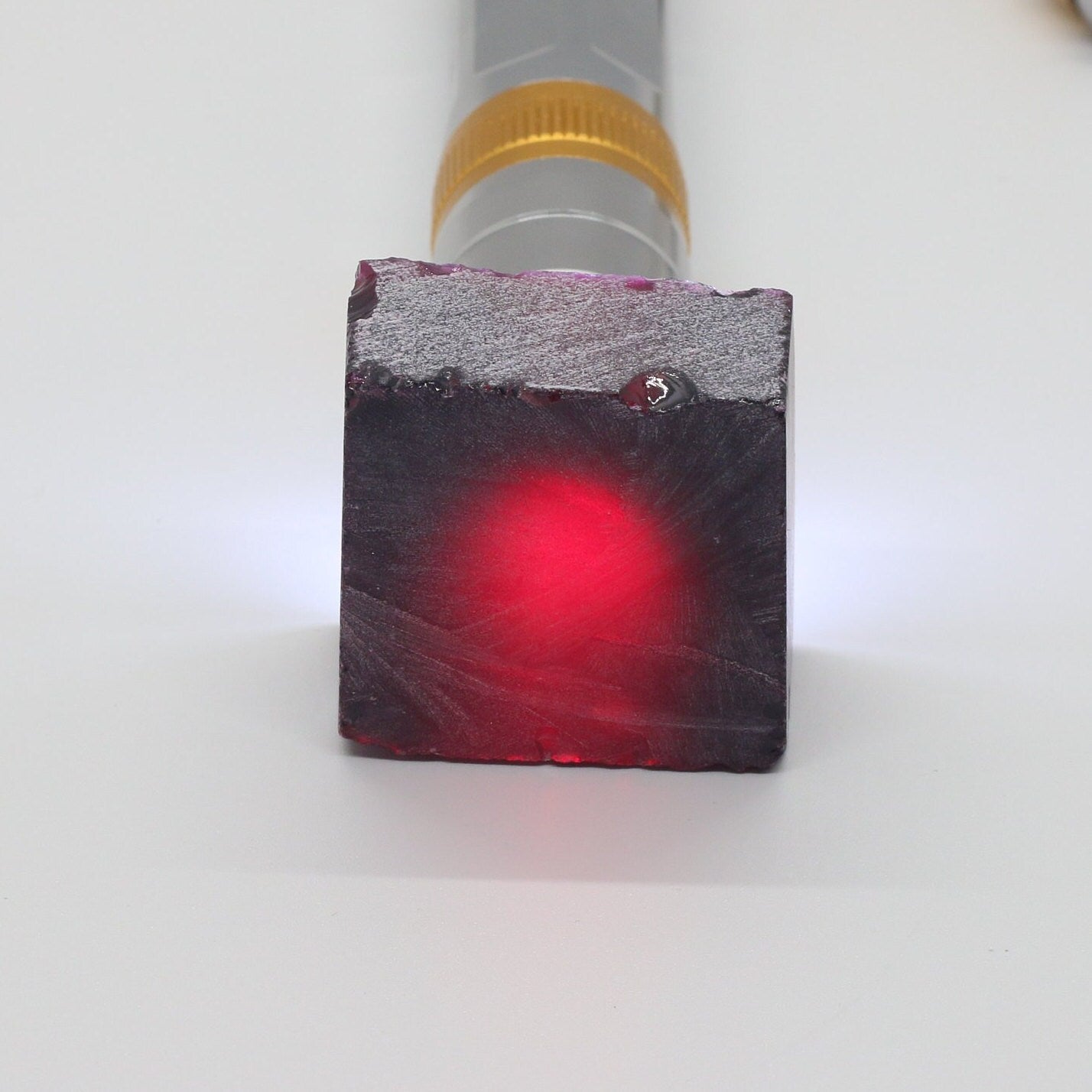 Nanosital Simulated Ruby Lab Created Faceting Rough for Gem Cutting - #R-4 - Various Sizes #BEGIN