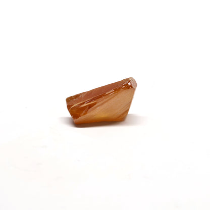 Dark Orange Synthetic Rutile Grade A - Faceting Rough