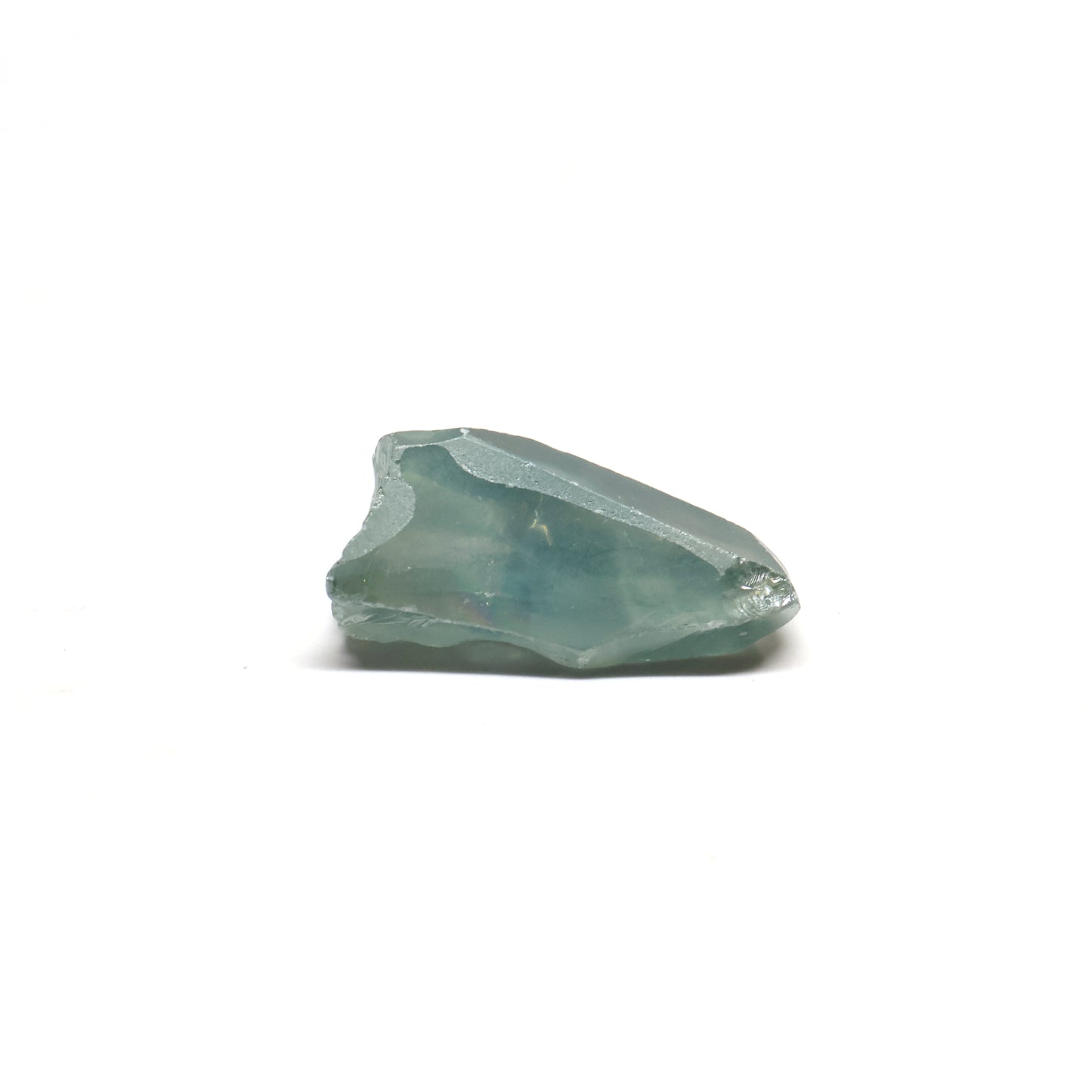 Blue Green Synthetic Rutile Grade A - Faceting Rough