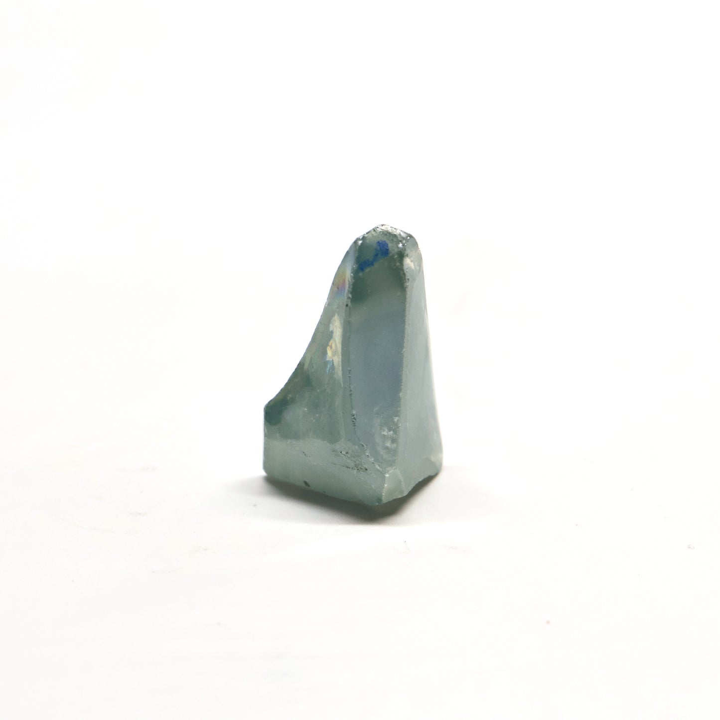 Blue Green Synthetic Rutile Grade A - Faceting Rough