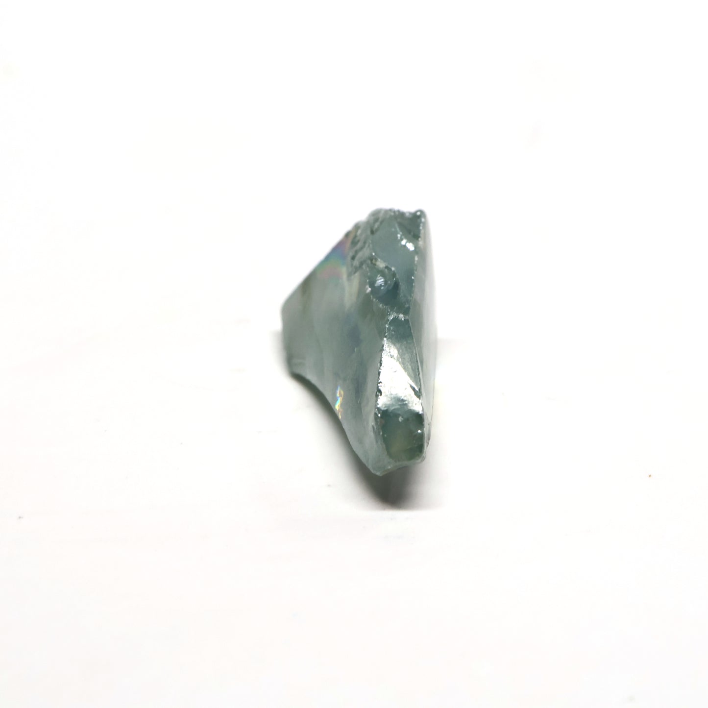 Blue Green Synthetic Rutile Grade A - Faceting Rough