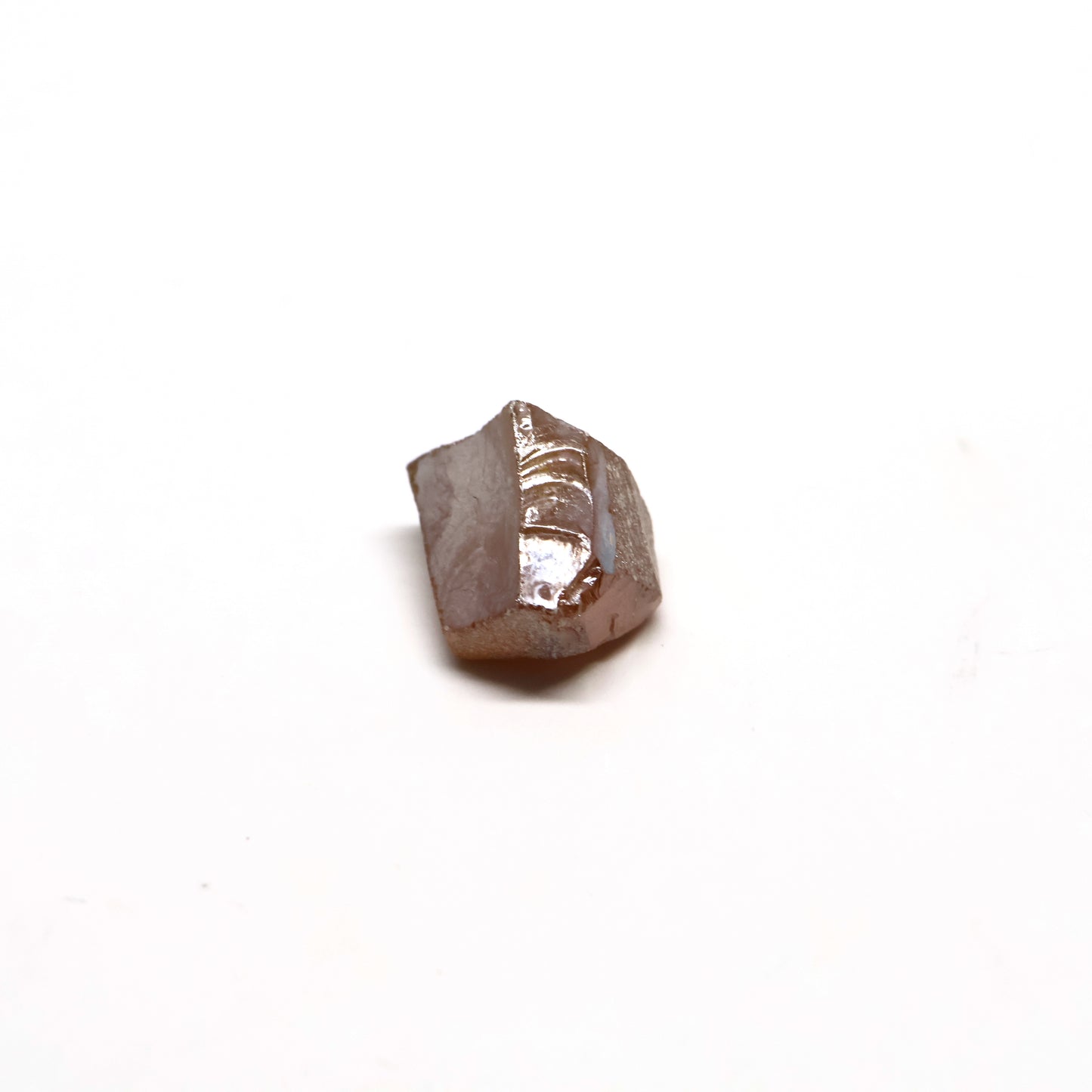 Dark Honey Synthetic Rutile Grade A - Faceting Rough