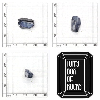 Blue Synthetic Rutile Grade A - Faceting Rough