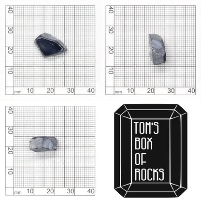 Blue Synthetic Rutile Grade A - Faceting Rough