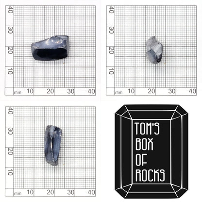 Blue Synthetic Rutile Grade A - Faceting Rough