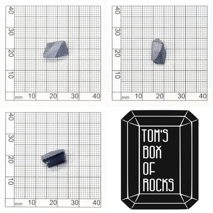 Dark Blue Synthetic Rutile Grade A - Faceting Rough
