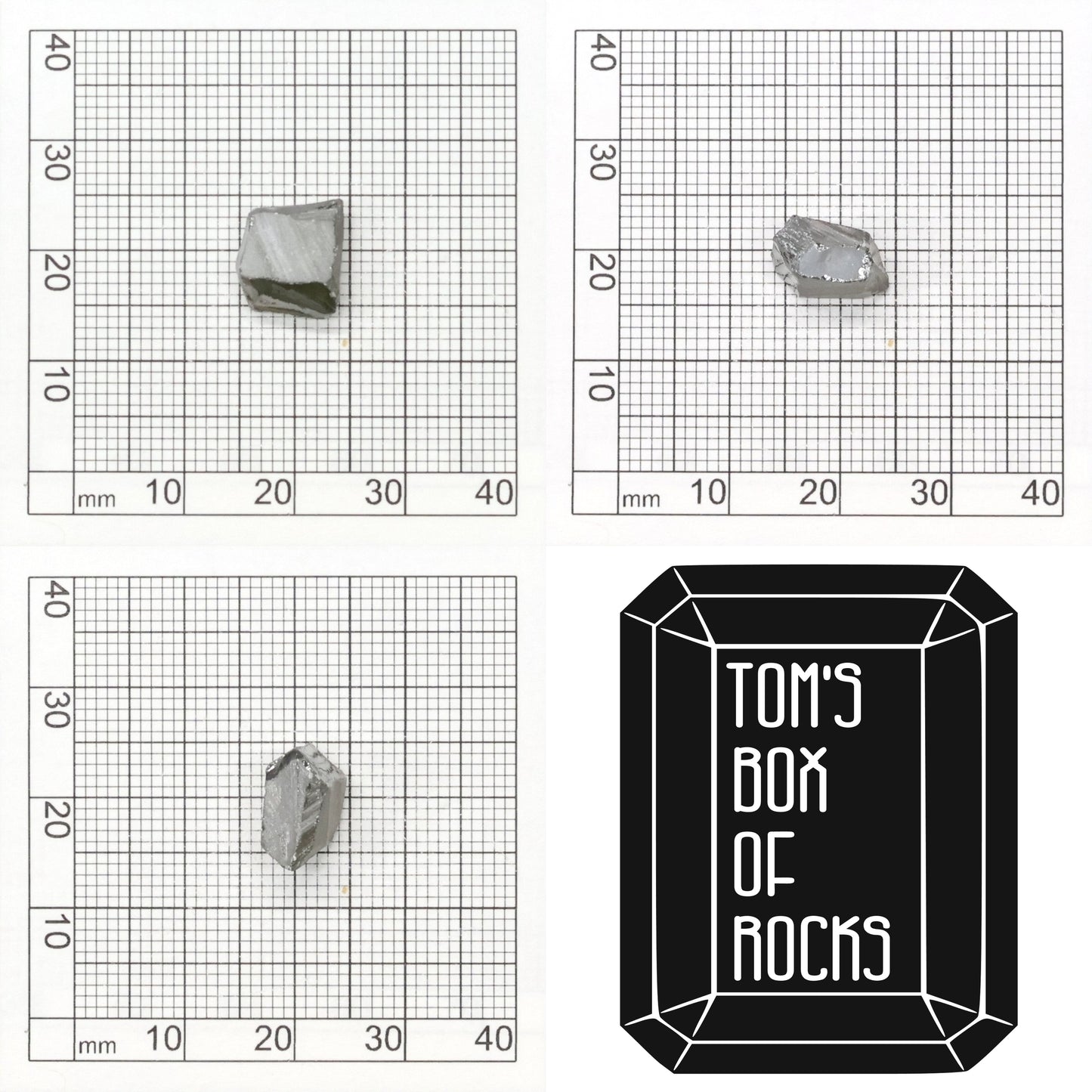 Grey Synthetic Rutile Grade A - Faceting Rough