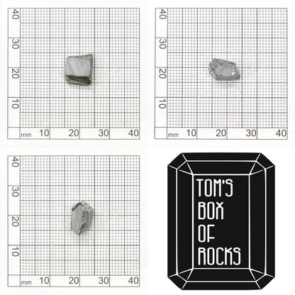 Grey Synthetic Rutile Grade A - Faceting Rough