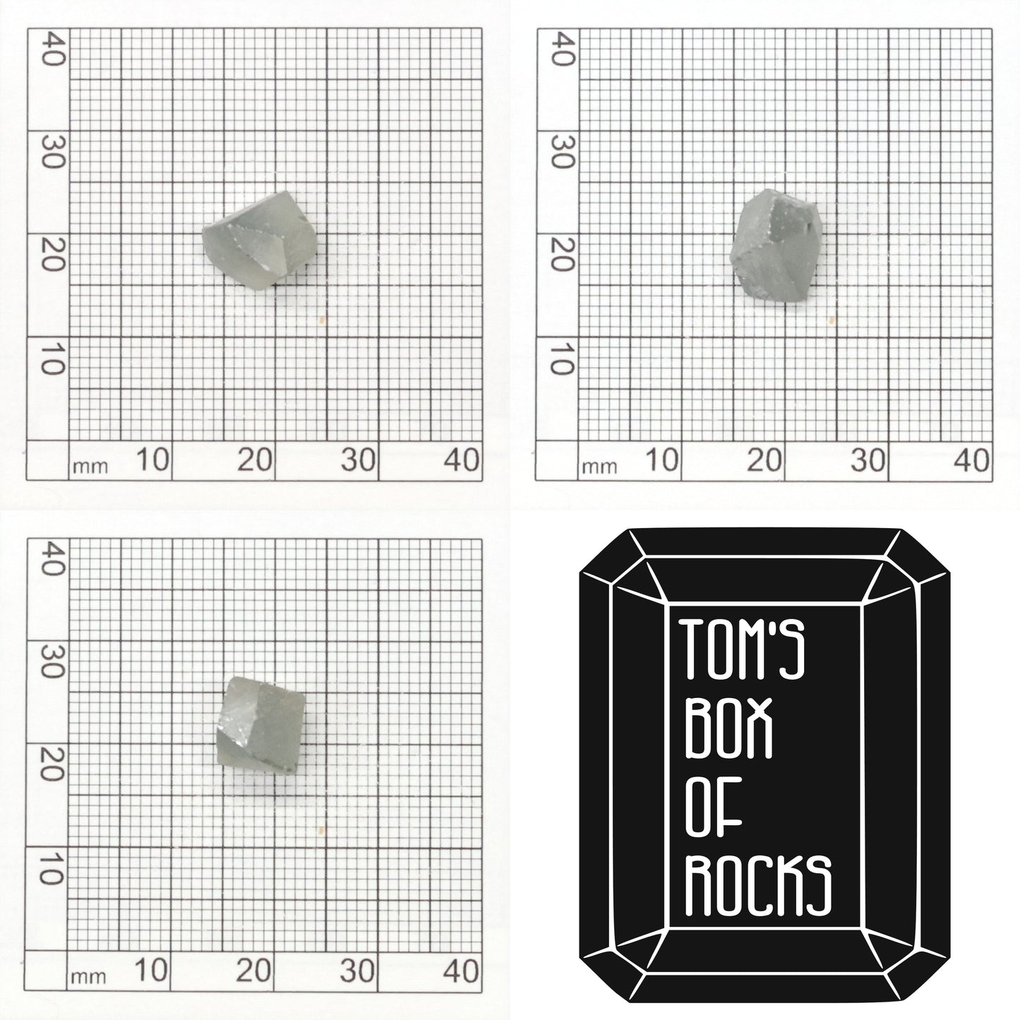 Grey Synthetic Rutile Grade A - Faceting Rough