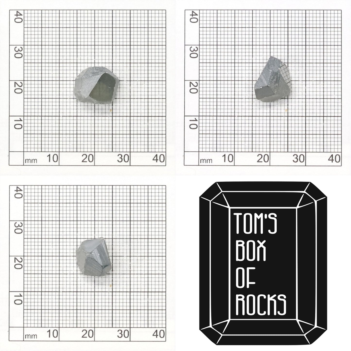 Grey Synthetic Rutile Grade A - Faceting Rough