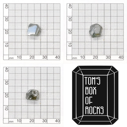 Grey Synthetic Rutile Grade A - Faceting Rough