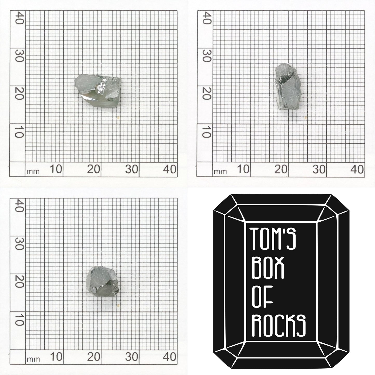 Grey Synthetic Rutile Grade A - Faceting Rough