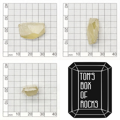 Yellow Synthetic Rutile Grade A - Faceting Rough