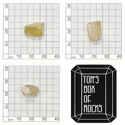 Yellow Synthetic Rutile Grade A - Faceting Rough