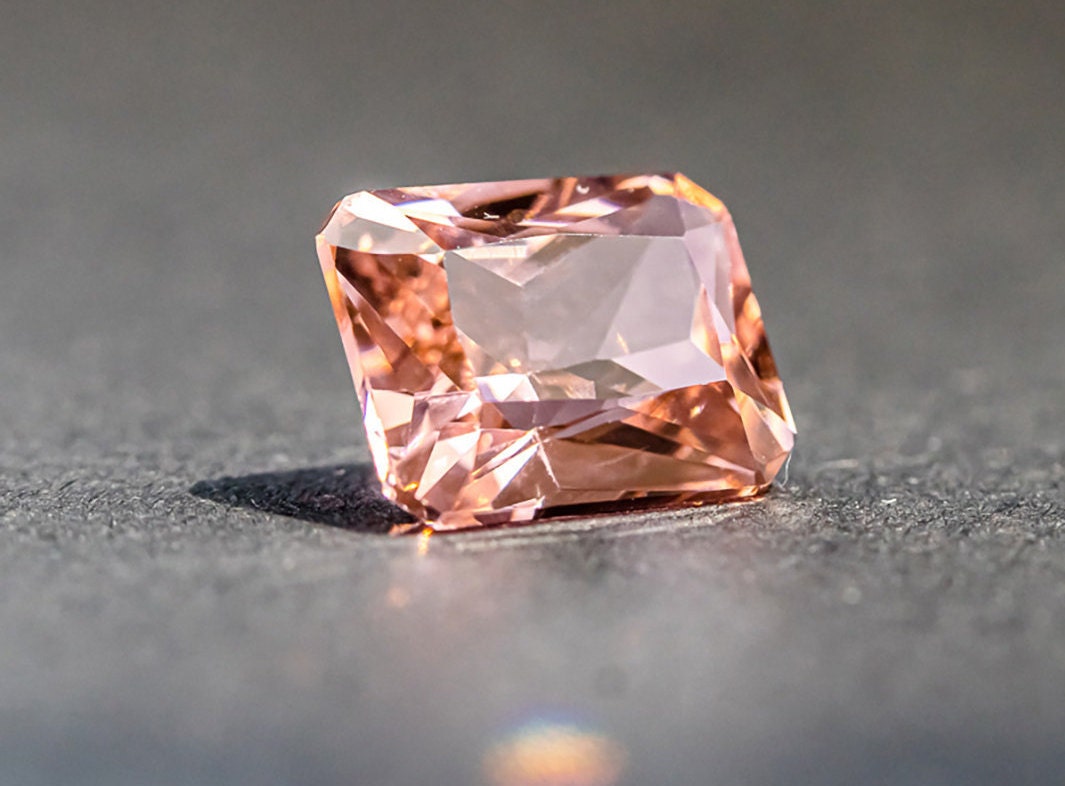 Nanosital Simulated Salmon Lab Created Faceting Rough for Gem Cutting - #A-1076 - Various Sizes #BEGIN