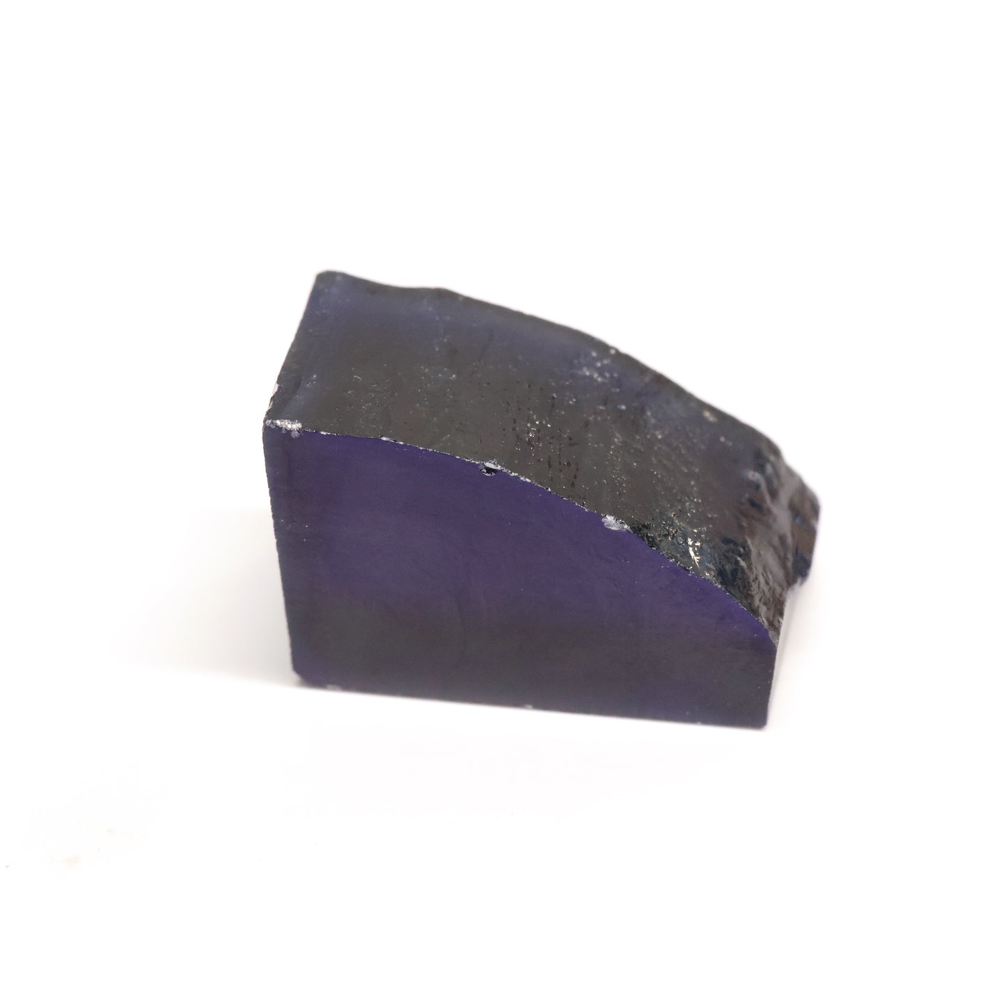 Dark Blue Czochralski Pulled Sapphire - Grade A - Faceting Rough