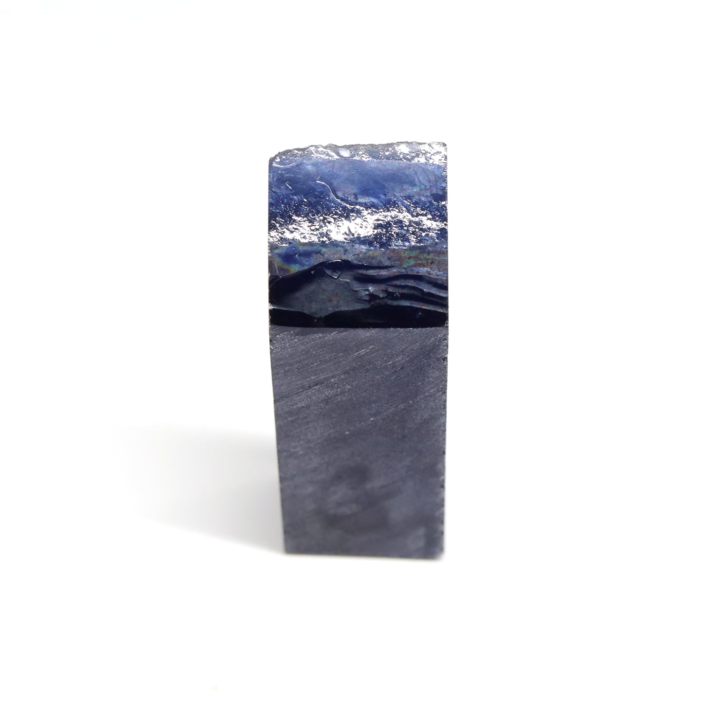 Dark Blue Czochralski Pulled Sapphire - Grade A - Faceting Rough