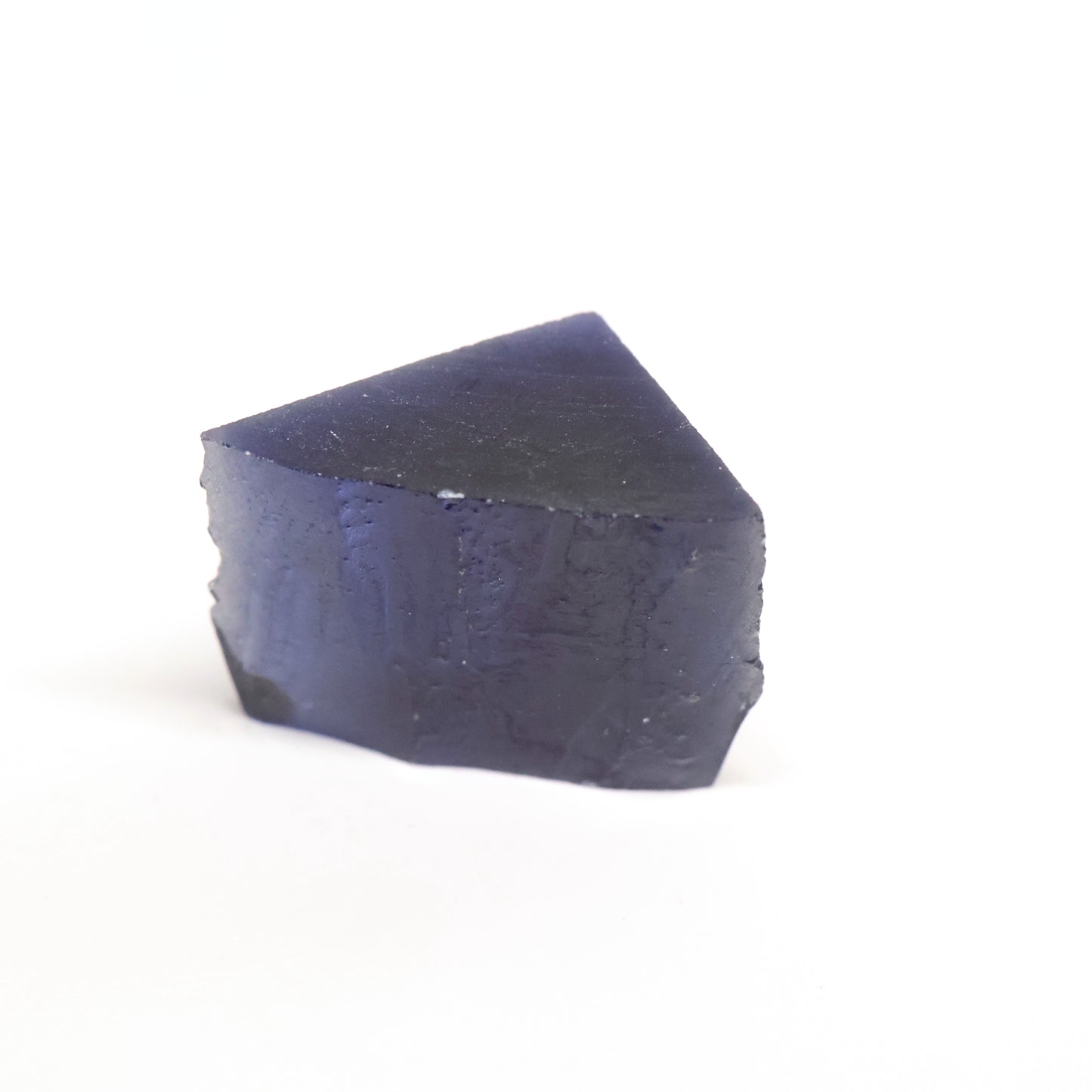 Dark Blue Czochralski Pulled Sapphire - Grade A - Faceting Rough