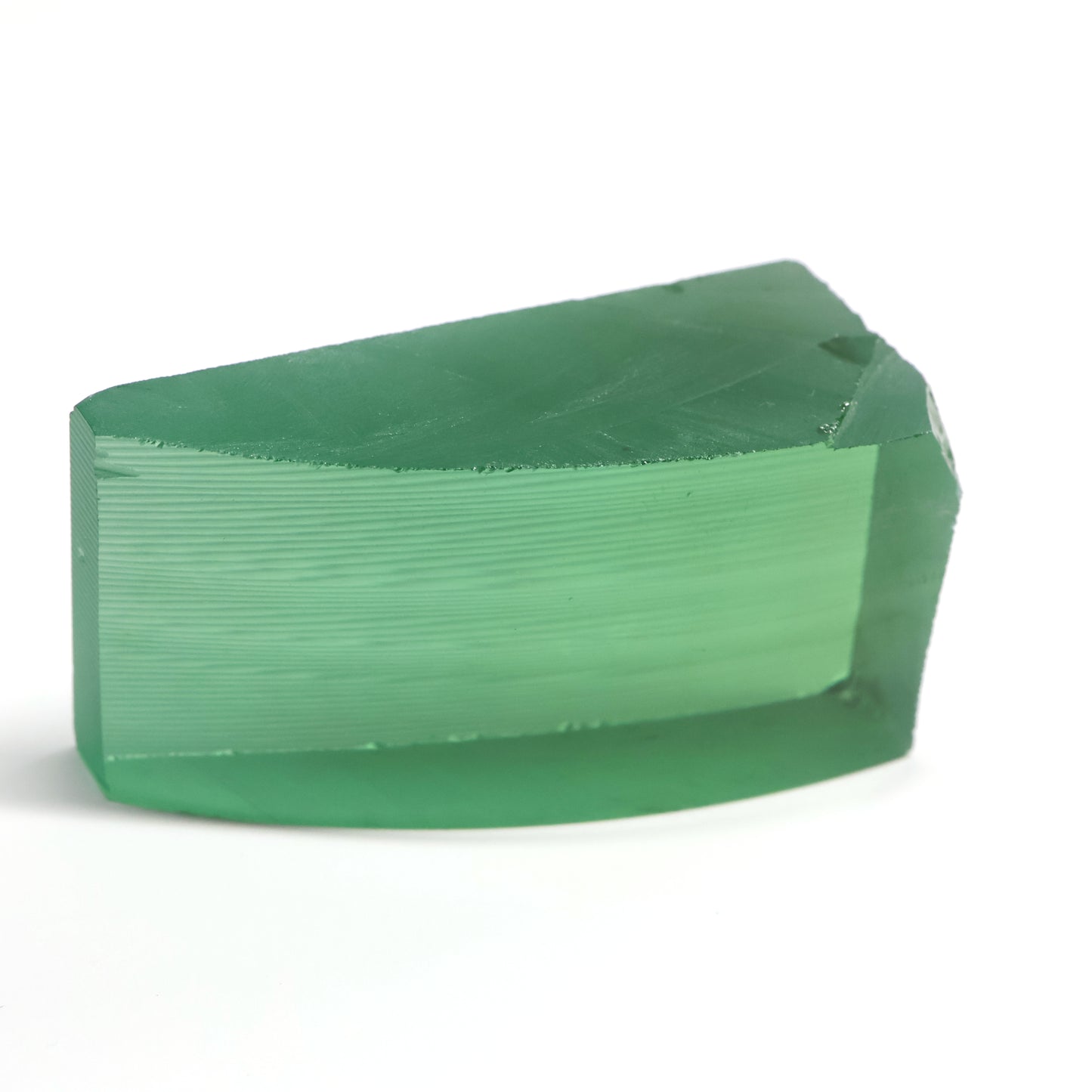 Mint Green Czochralski Pulled Sapphire - Grade A - Faceting Rough