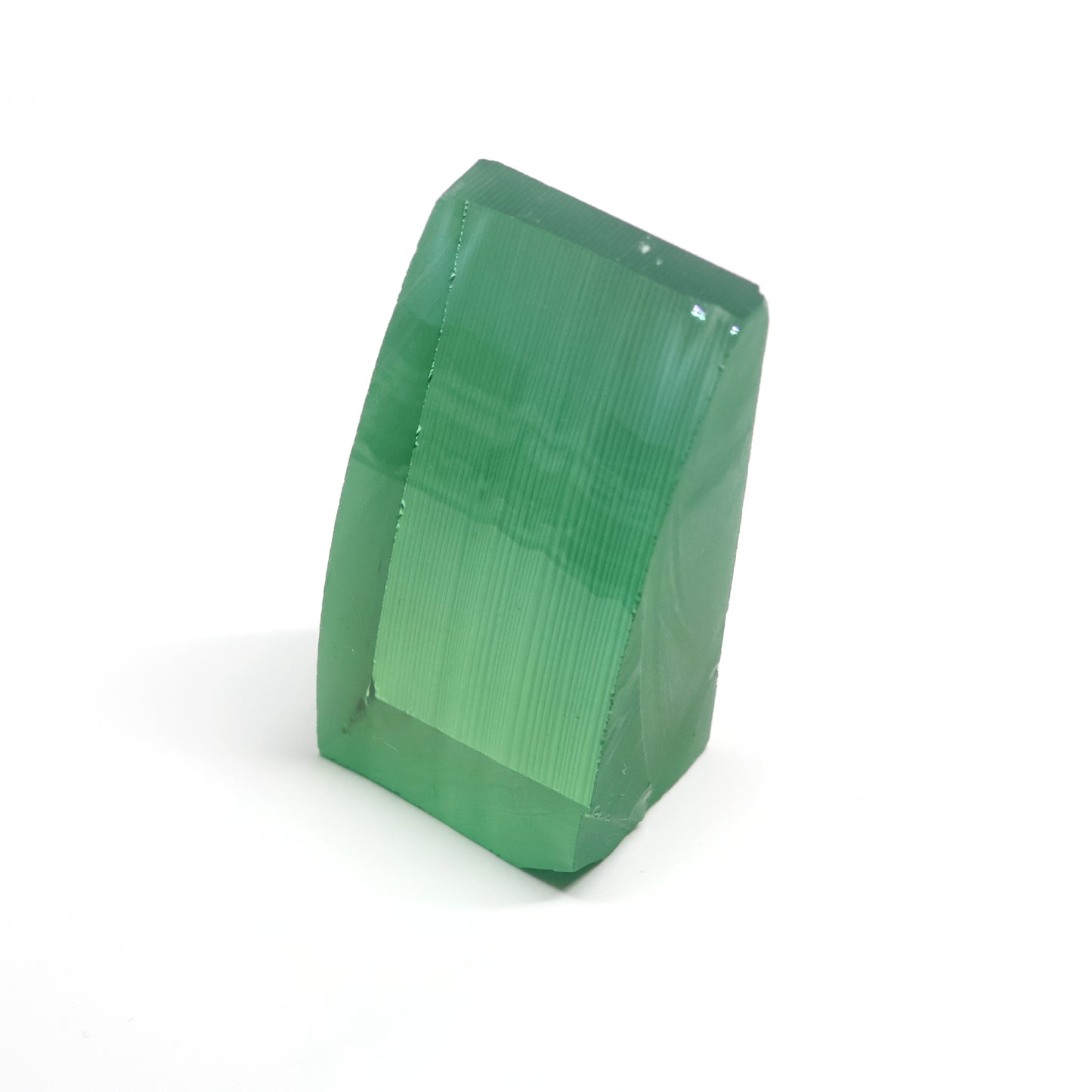 Mint Green Czochralski Pulled Sapphire - Grade A - Faceting Rough