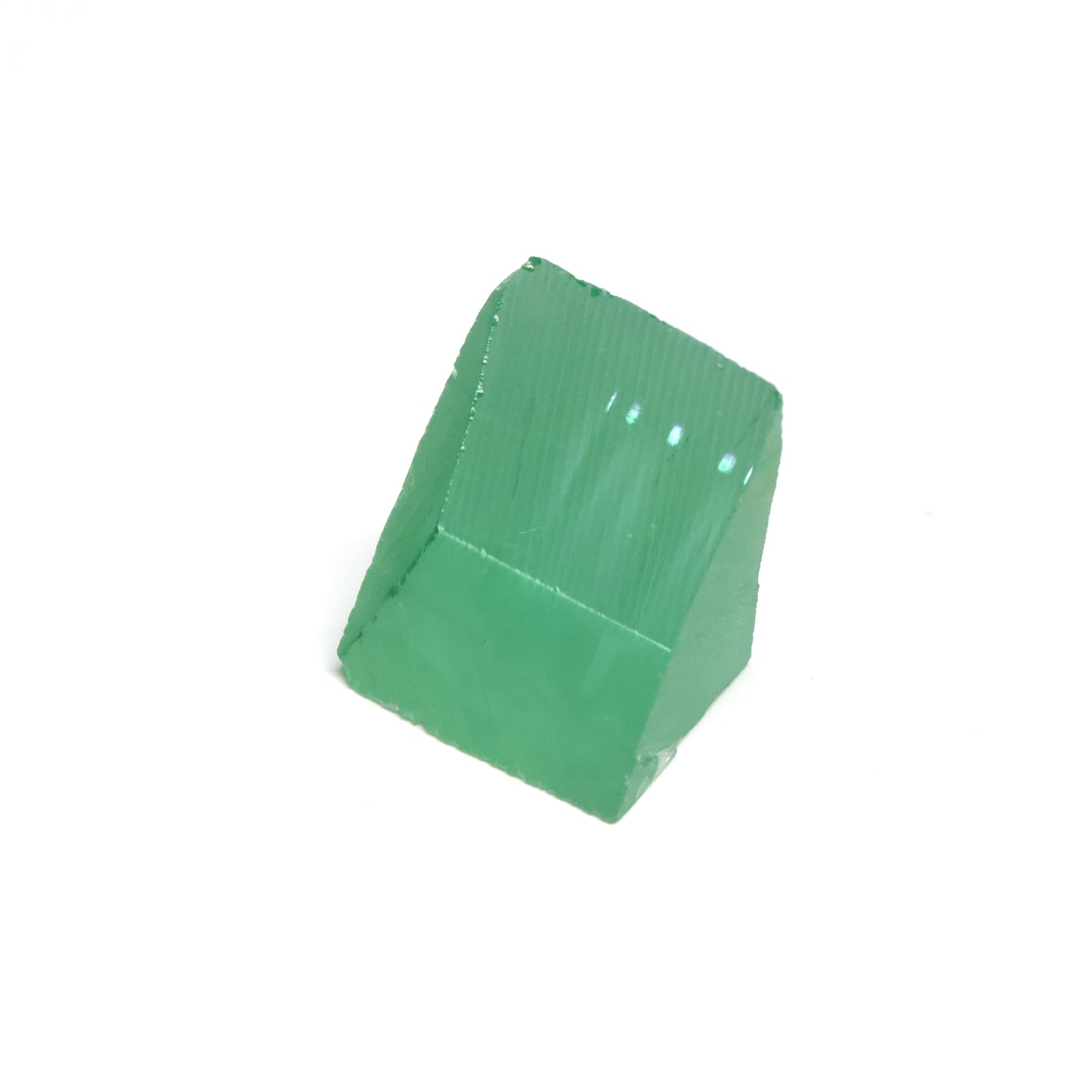 Mint Green Czochralski Pulled Sapphire - Grade A - Faceting Rough