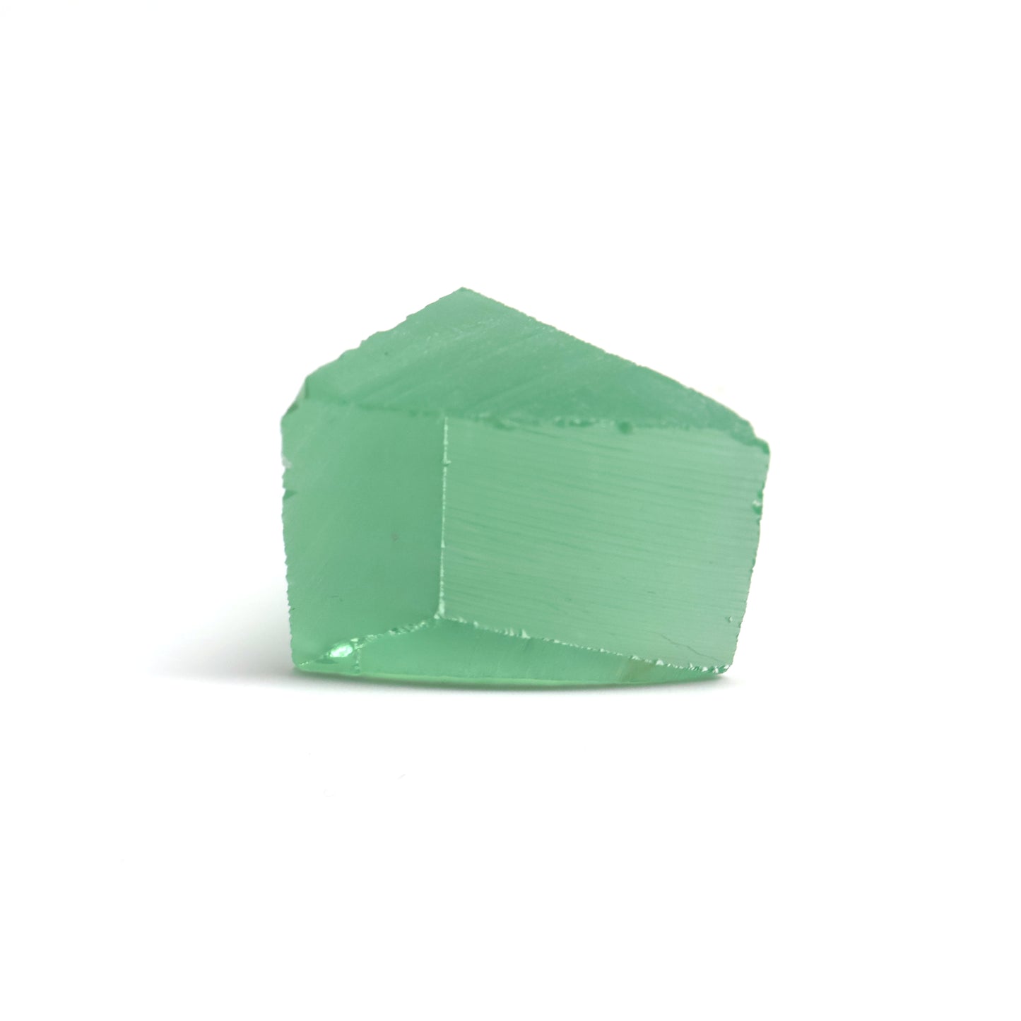 Mint Green Czochralski Pulled Sapphire - Grade A - Faceting Rough