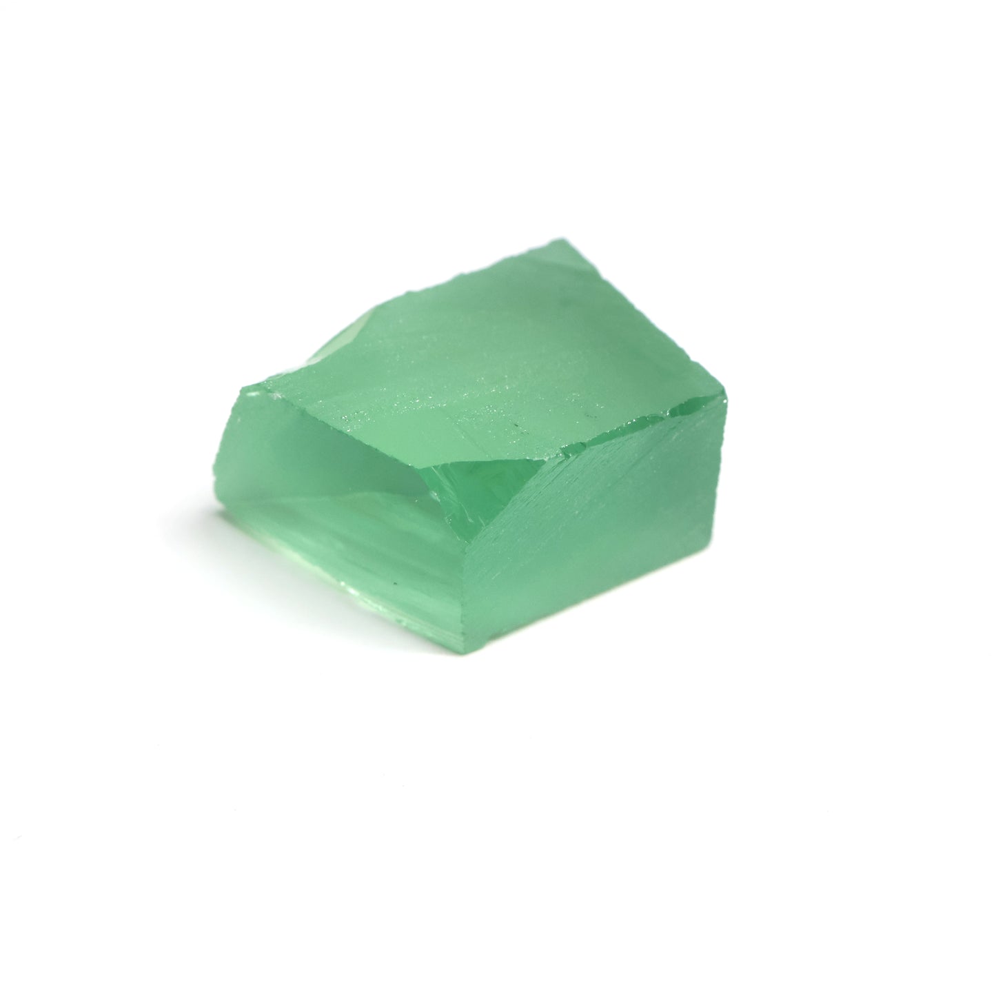 Mint Green Czochralski Pulled Sapphire - Grade A - Faceting Rough