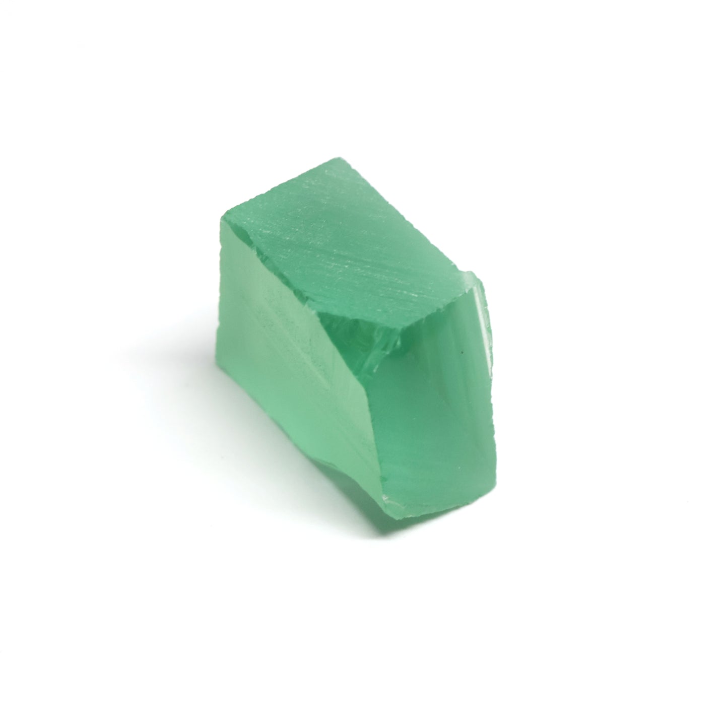 Mint Green Czochralski Pulled Sapphire - Grade A - Faceting Rough