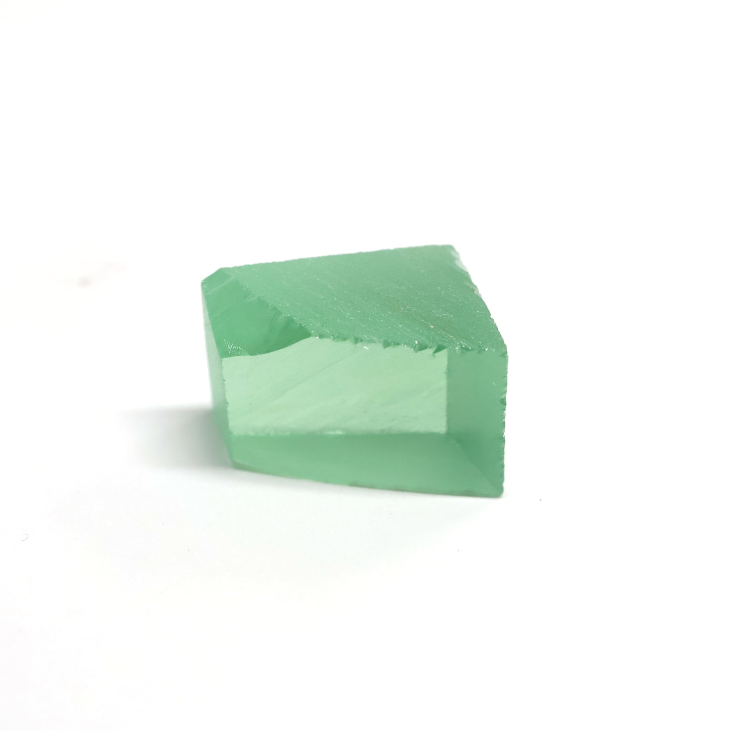 Mint Green Czochralski Pulled Sapphire - Grade A - Faceting Rough