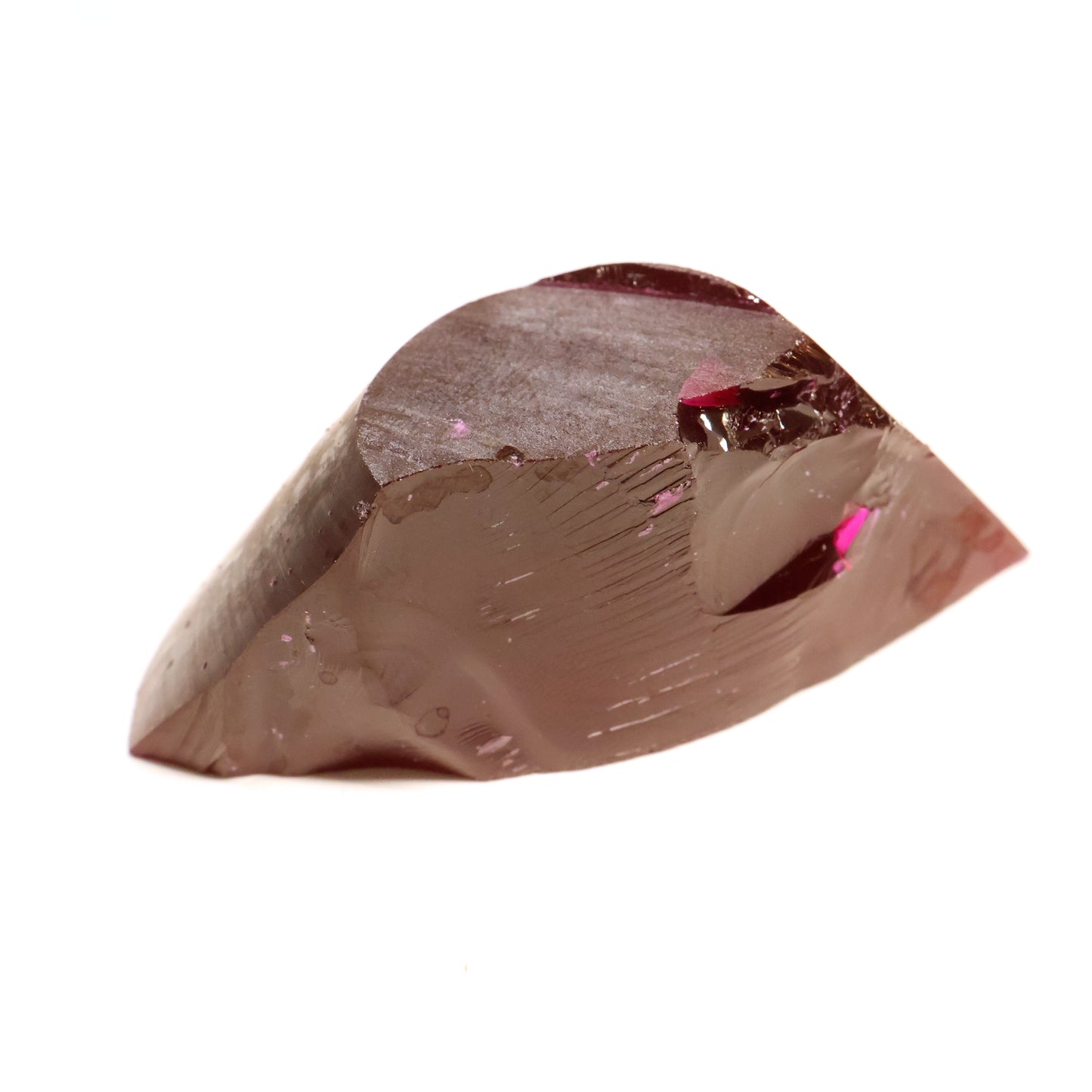 Pigeon Blood Red  Czochralski Pulled Ruby - Grade A - Faceting Rough