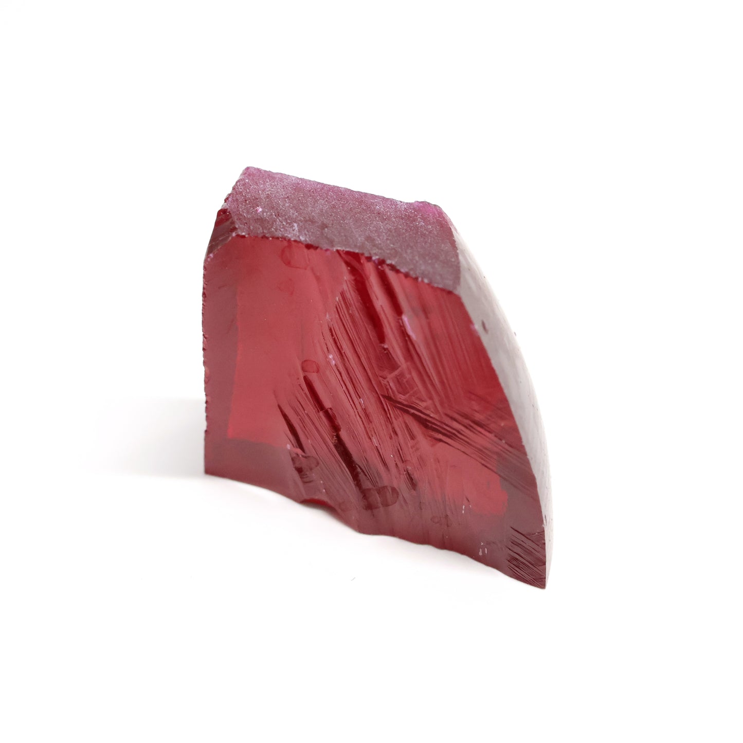 Pigeon Blood Red  Czochralski Pulled Ruby - Grade A - Faceting Rough