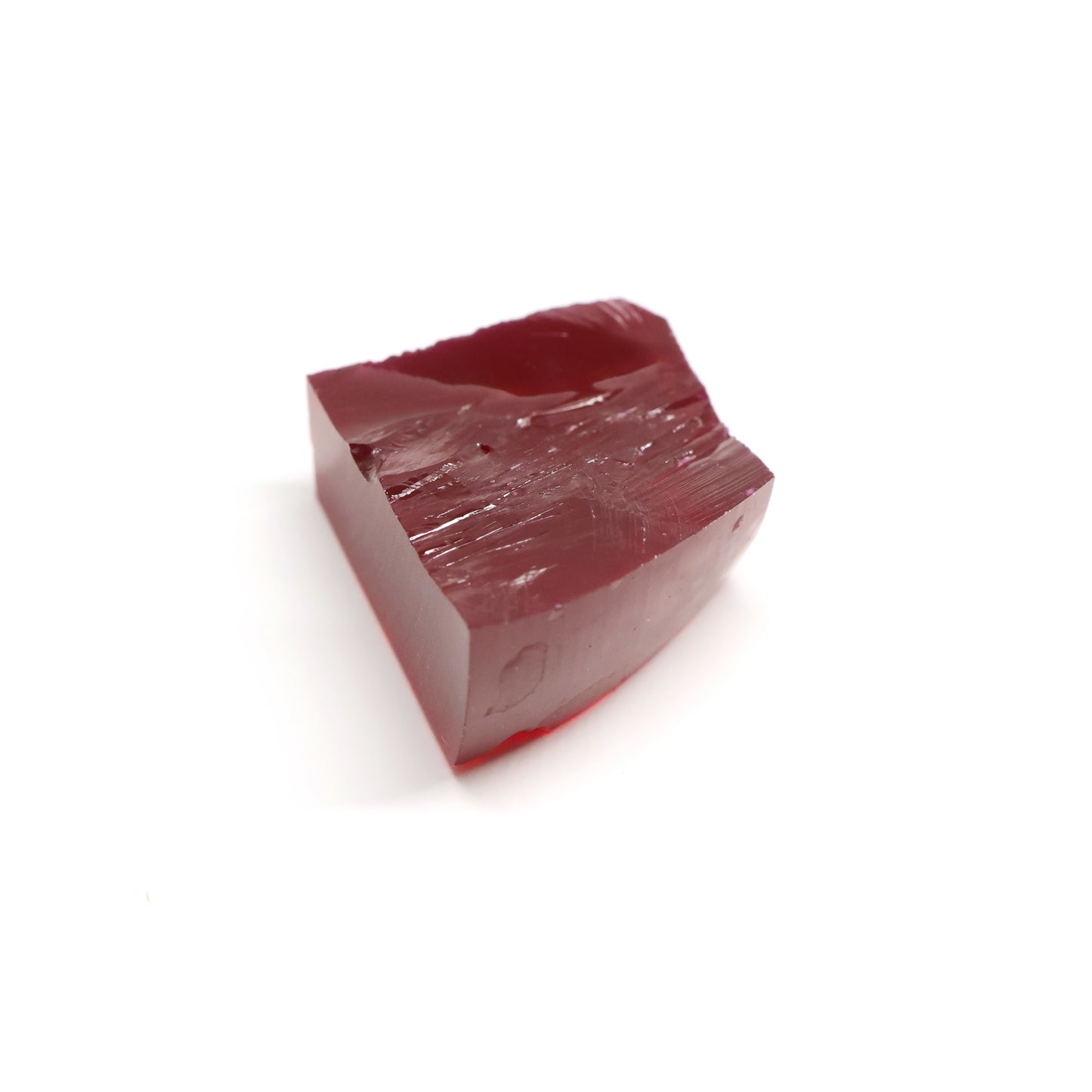 Pigeon Blood Red  Czochralski Pulled Ruby - Grade A - Faceting Rough