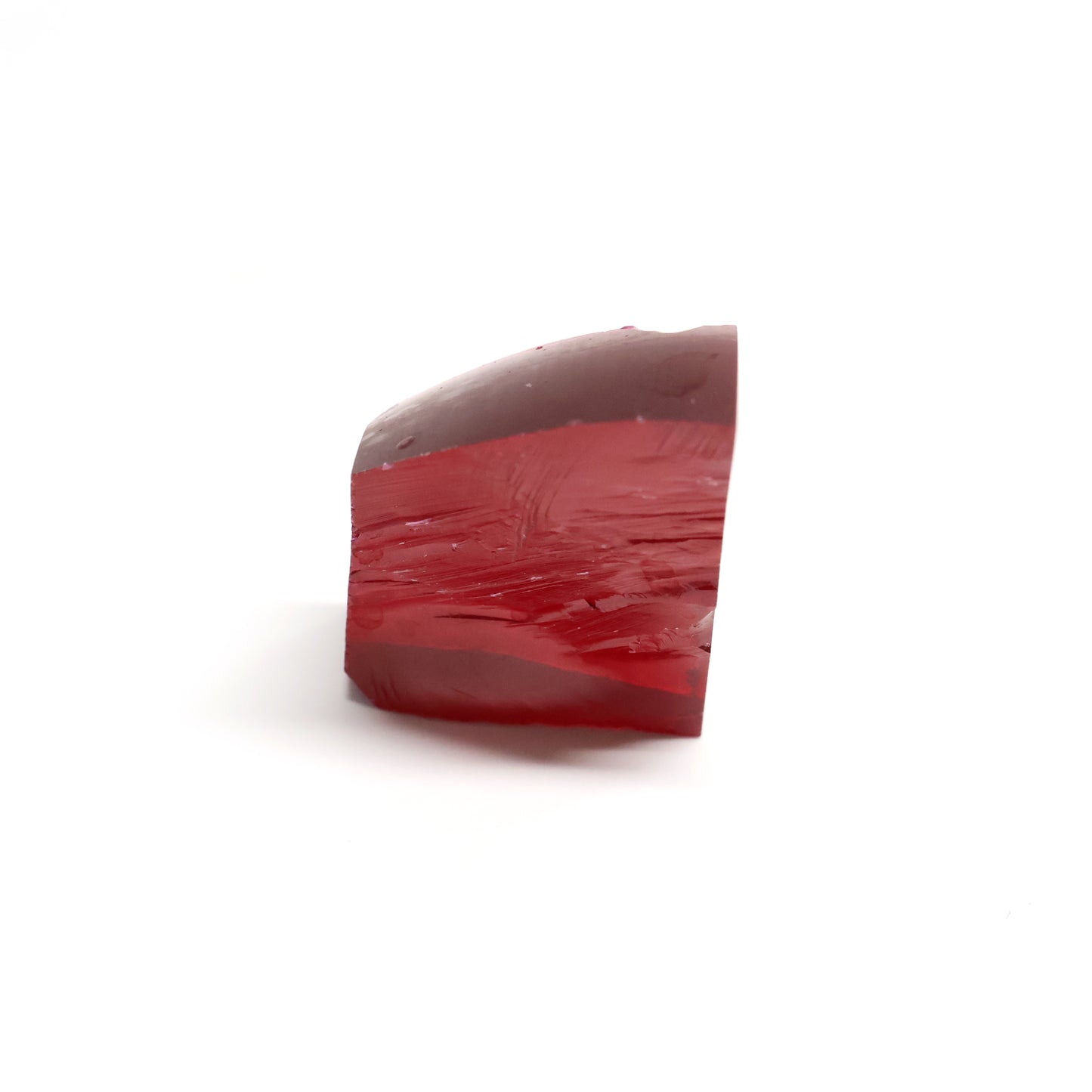 Pigeon Blood Red  Czochralski Pulled Ruby - Grade A - Faceting Rough